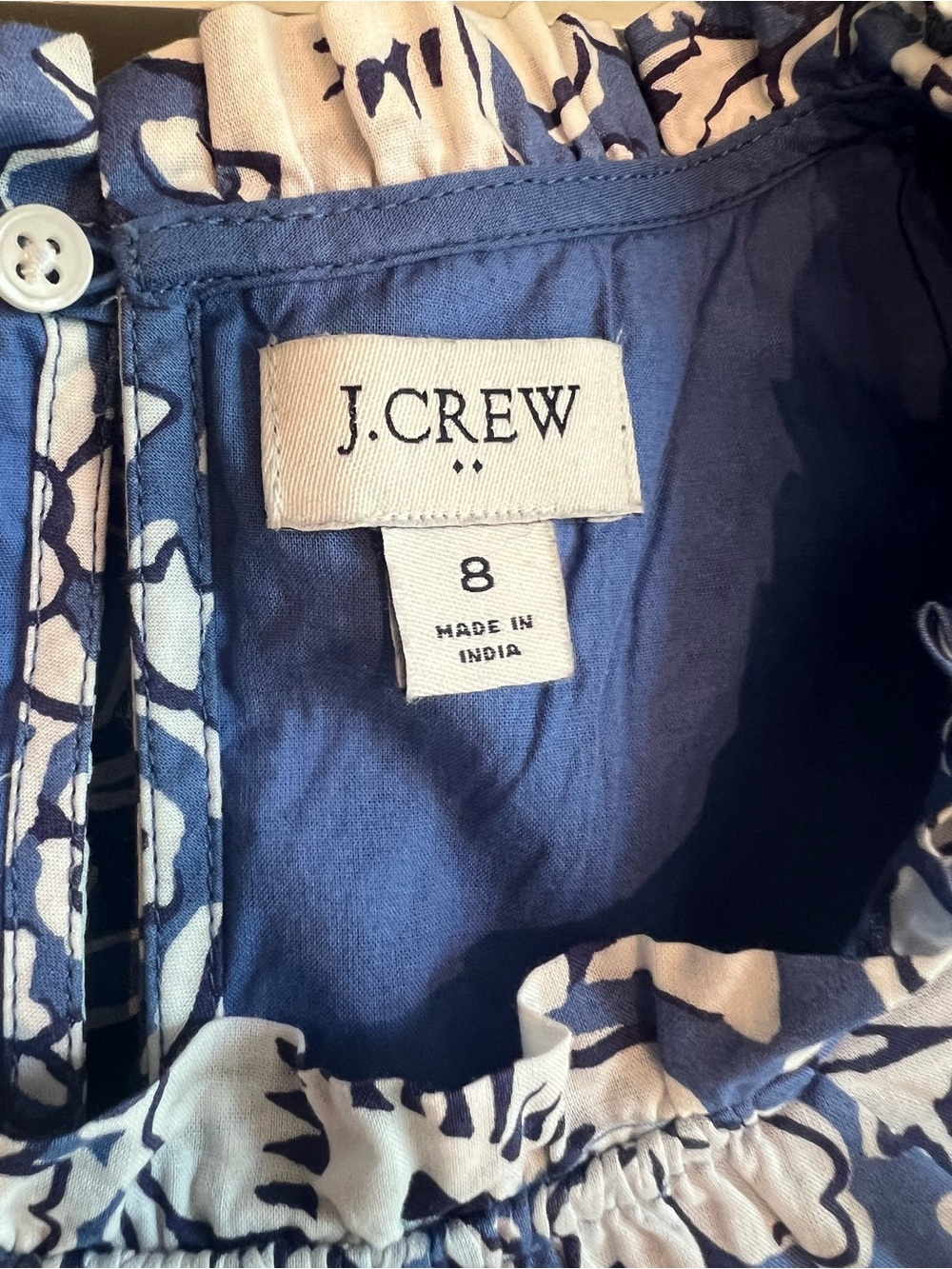 Natural Fibers Breathable Cotton Sundress Preppy Coastal J. Crew Factory - Picture 3 of 4